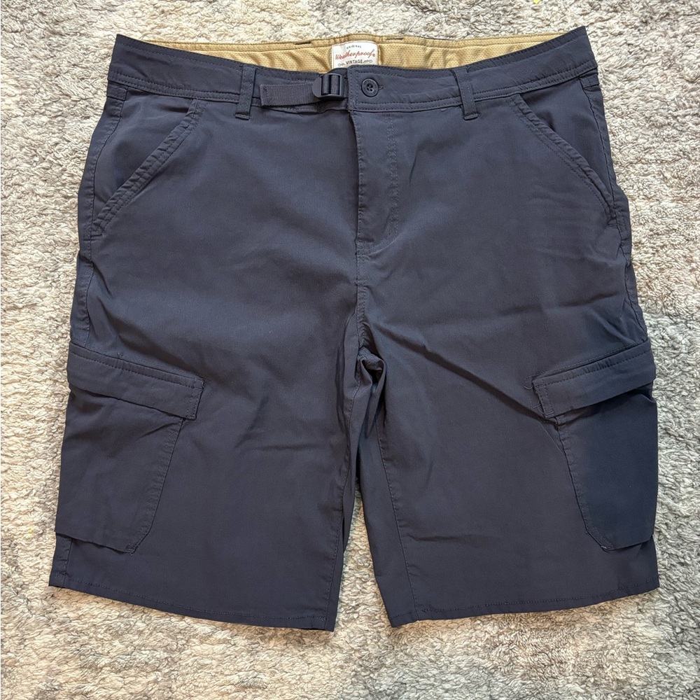 Weatherproof Vintage Men Rayon and Nylon Blend Cargo Shorts Outdoor Size 38